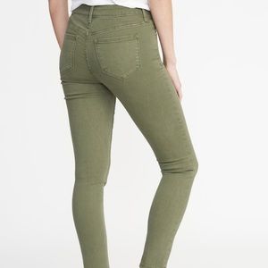 Old Navy army green ripped jeans